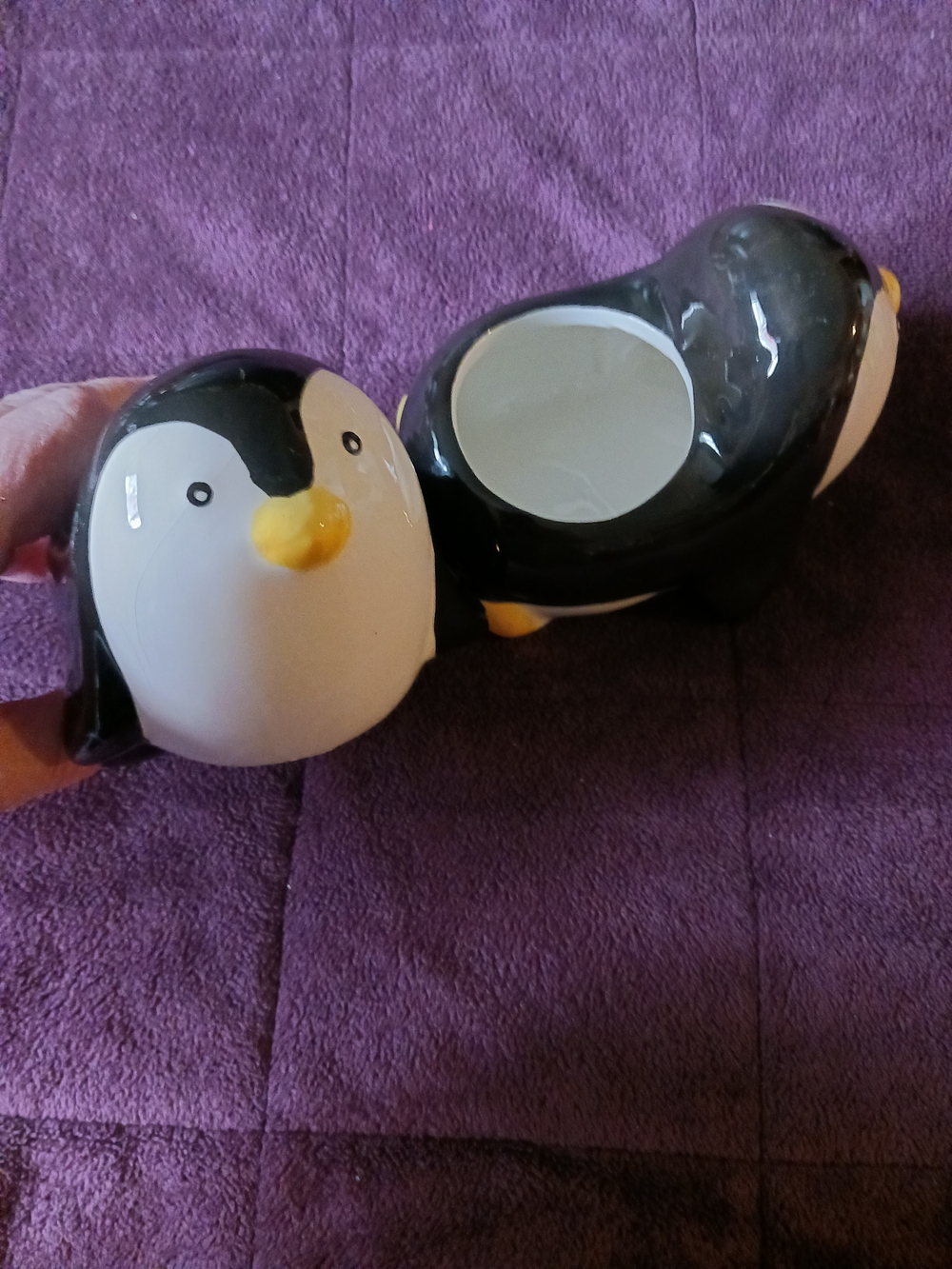Penguin Ceramic Small Planters.